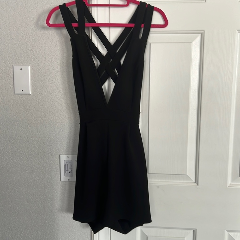 Adorable Charlotte Russe black romper